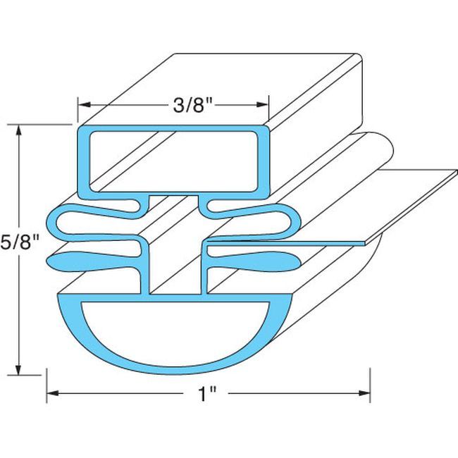 Master-bilt Mab02-72407 Joint De Porte, 26 1/2 Po X 25 3/4 Po