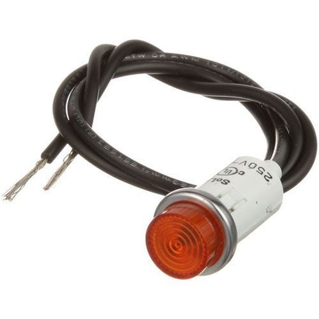 Feu De Signalisation Ambre 250 V Compatible Avec Un Trou De 1/2 Pouce Pour Duke Numéro De Pièce 2068