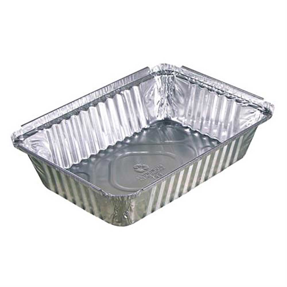 Pactiv Récipient Oblong En Aluminium Argenté, Capacité De 36 Oz -- 400 Par Caisse