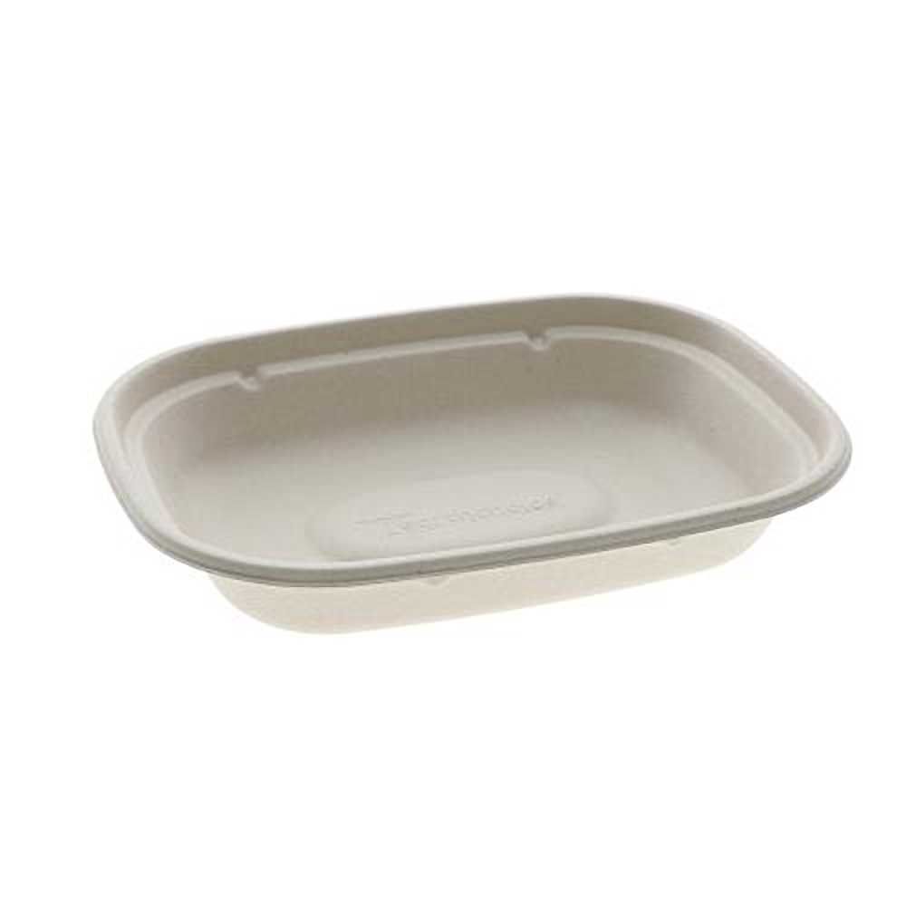 Earthchoice Bol Rectangulaire En Fibres Moulées Compostables Naturelles, Capacité De 20 Oz -- 400 Par Boîte
