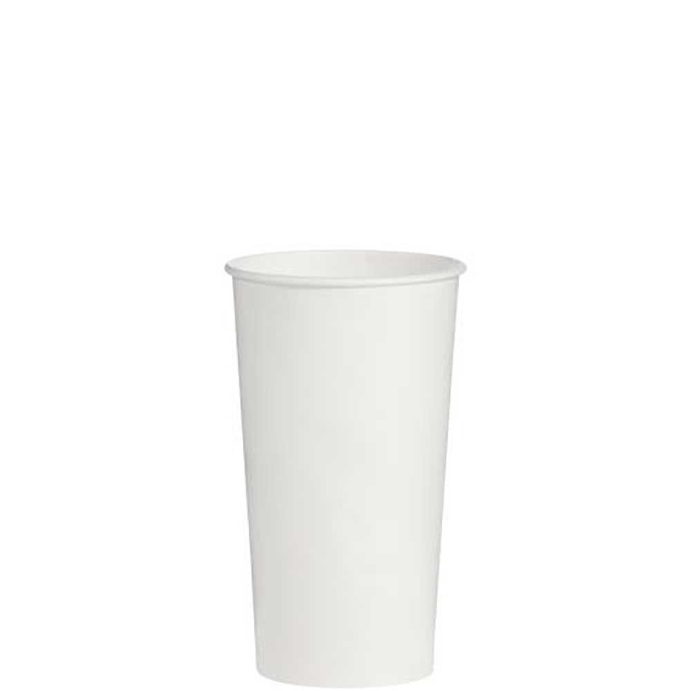 Solo Gobelet Blanc Double Face En Polyéthylène, Capacité De 21 Oz -- 1 000 Par Boîte