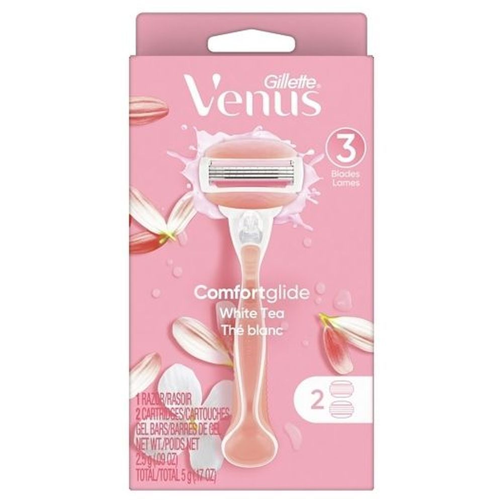 Venus Female White Tea Premium Razor -- 36 Per Case