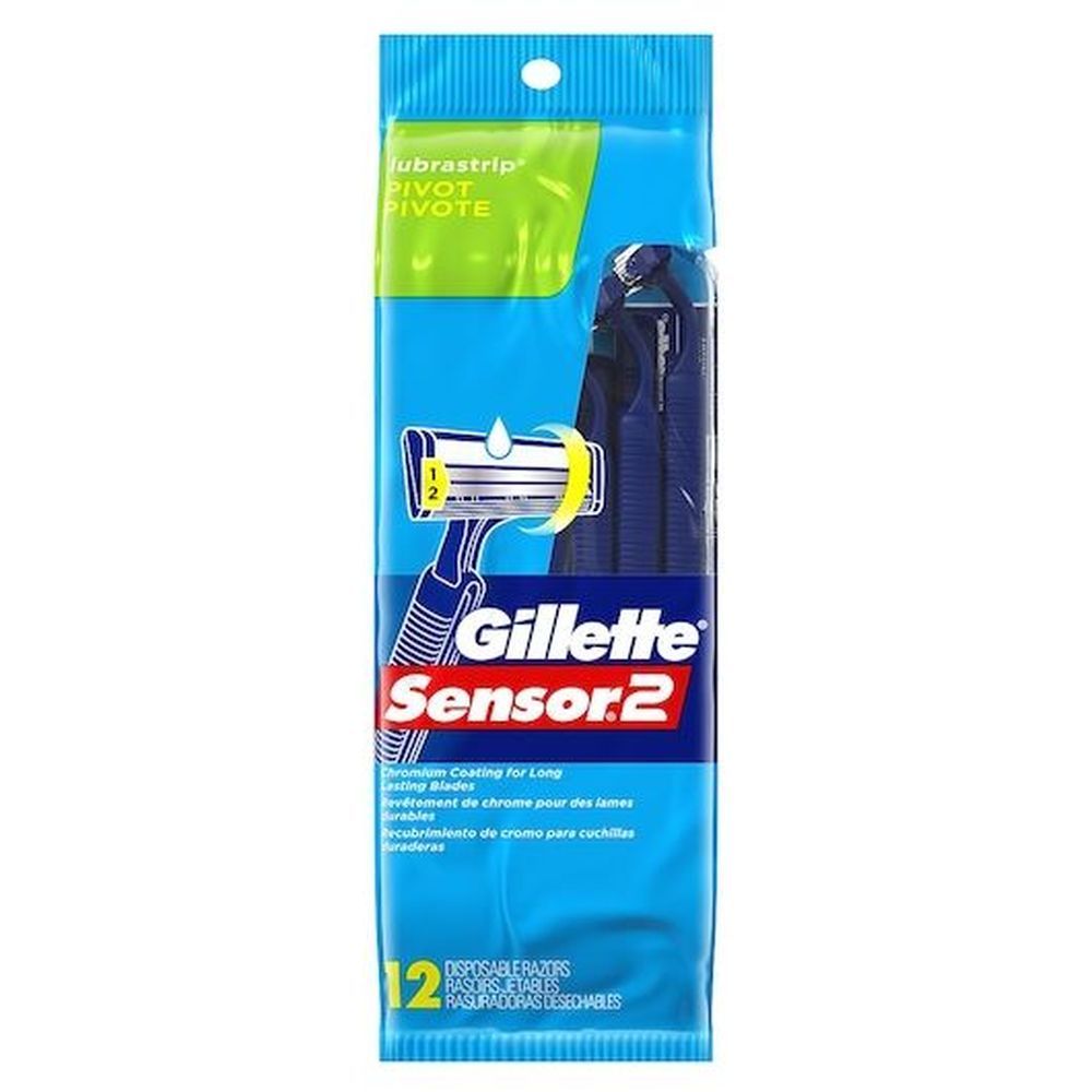 Gillette Pivot Plus Long Handle Razor, 12 Count -- 72 Per Case