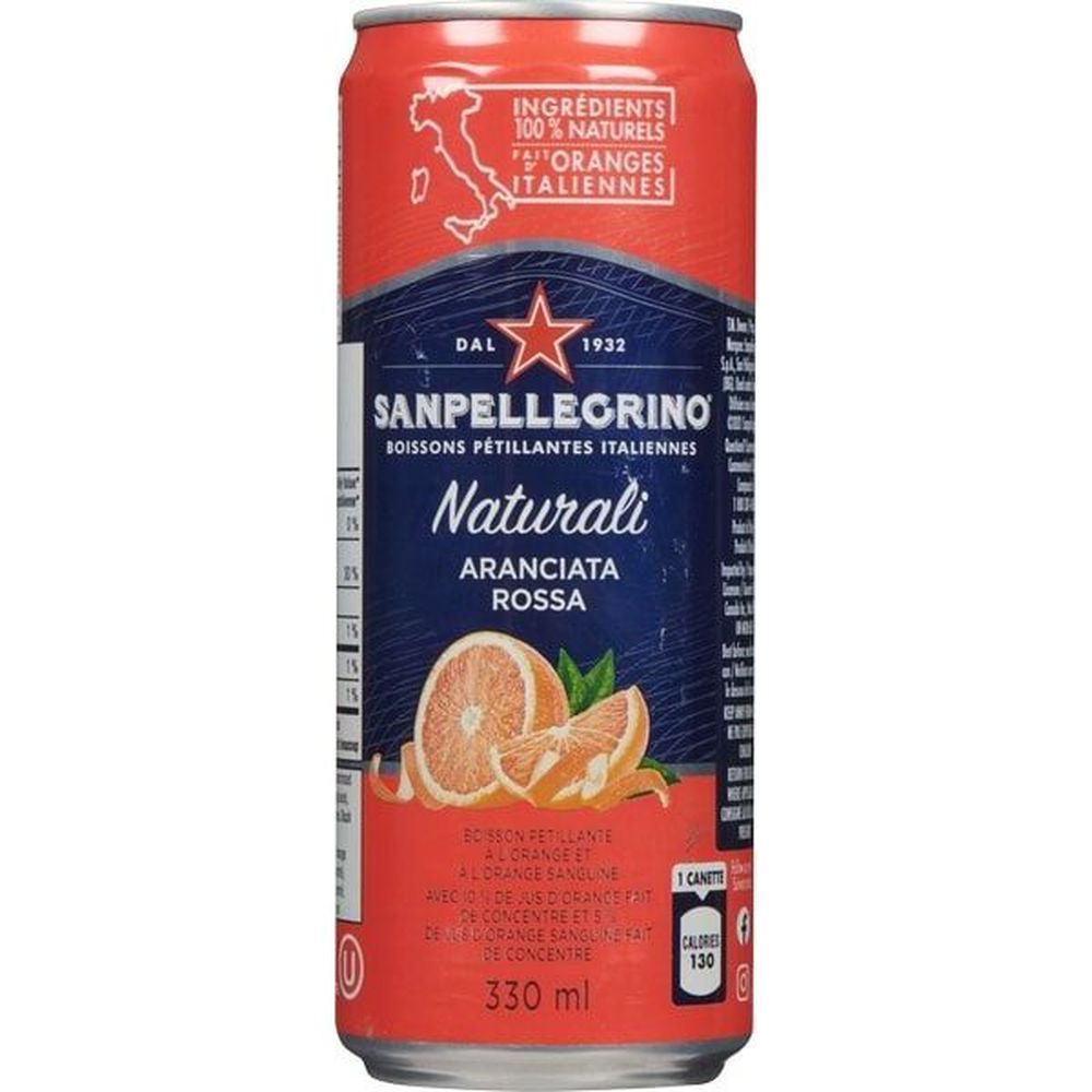 San Pellegrino Boisson Pétillante Aracianta Rossa, 330 Ml -- 24 Par Caisse