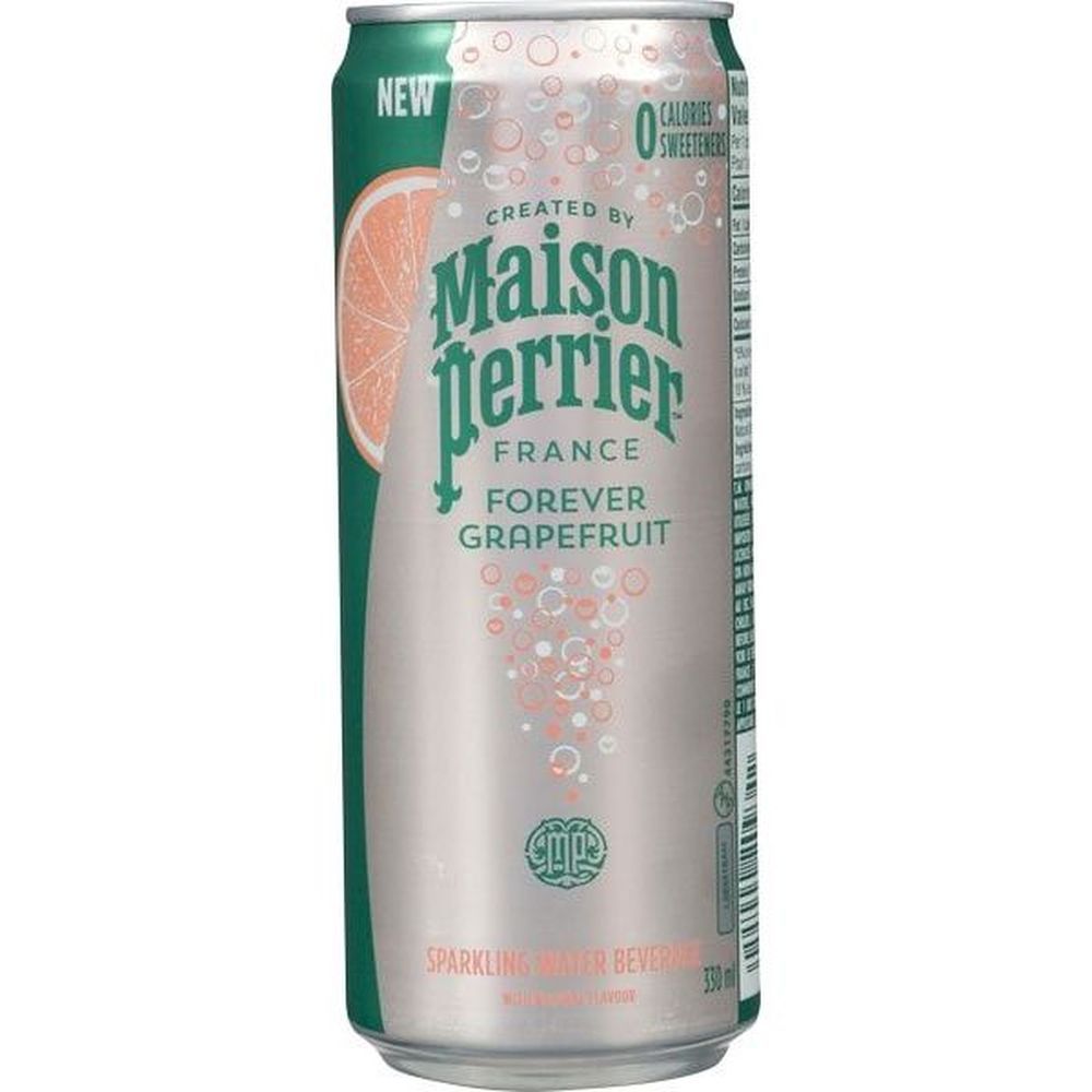 Maison Perrier Grapefruit Slim Sparkling Water - Can, 330 Ml -- 24 Per Case
