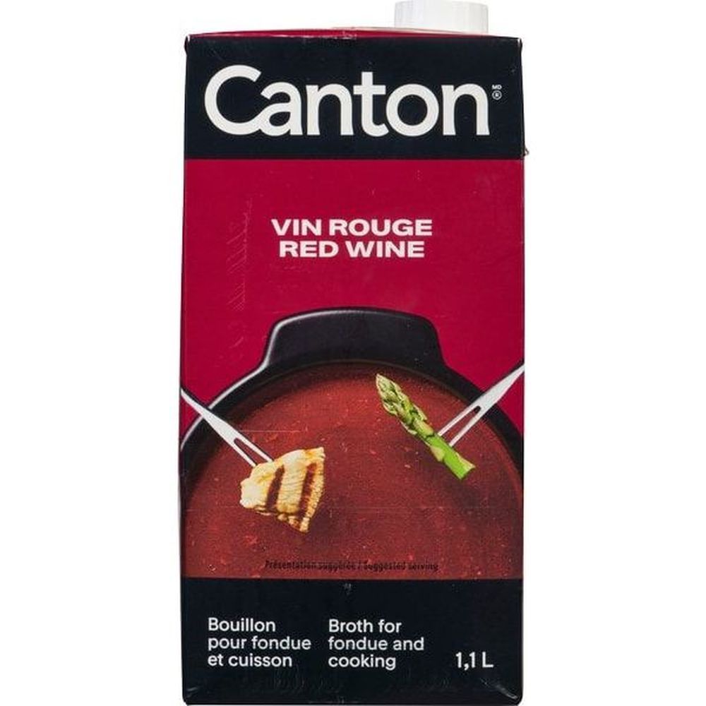 Canton Red Wine Fondue Broth, 1.1 L -- 12 Per Case