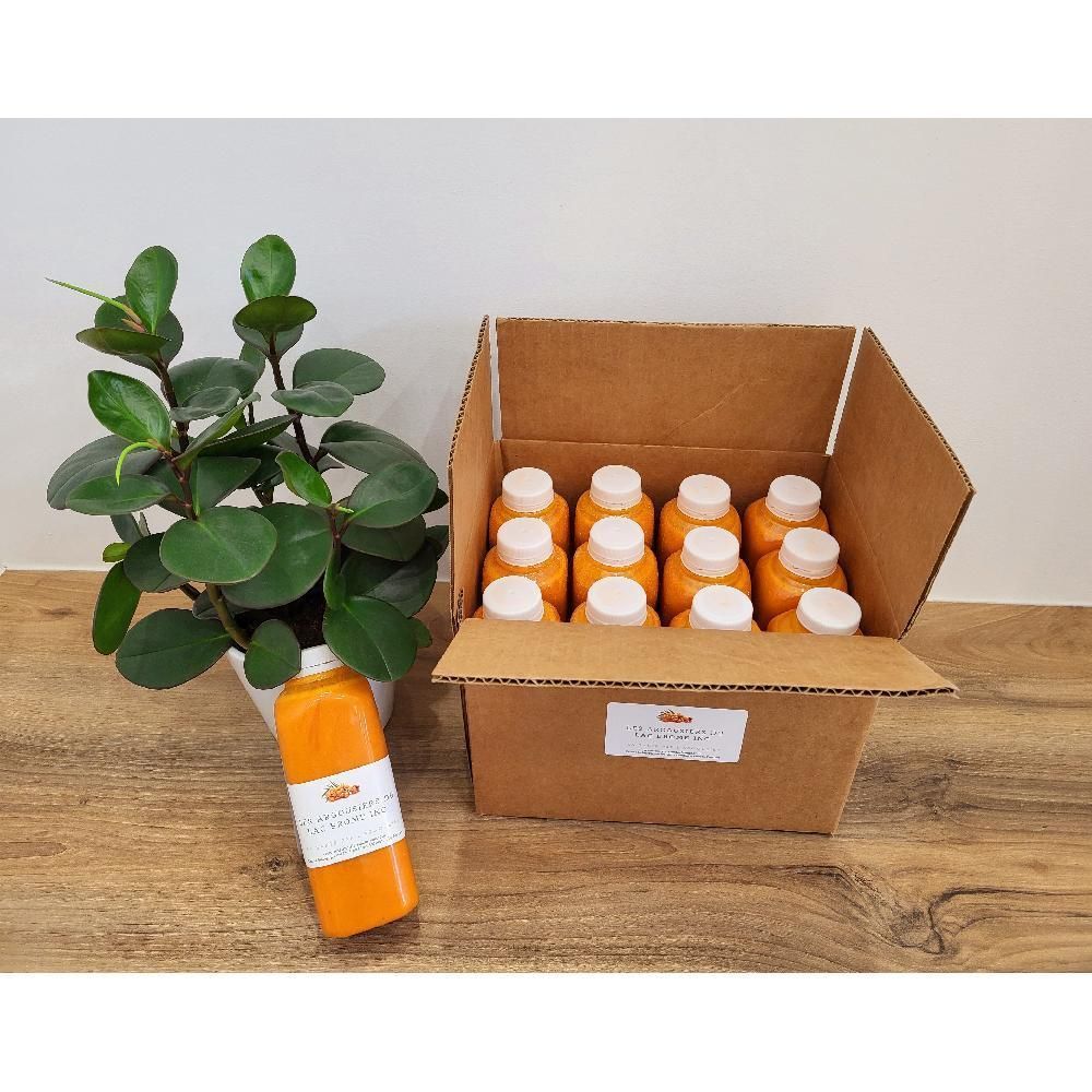 Les Argousiers Du Lac Brome Organic 100 Percent Pure Sea Buckthorn Juice, 475 Ml - 12 Per Case
