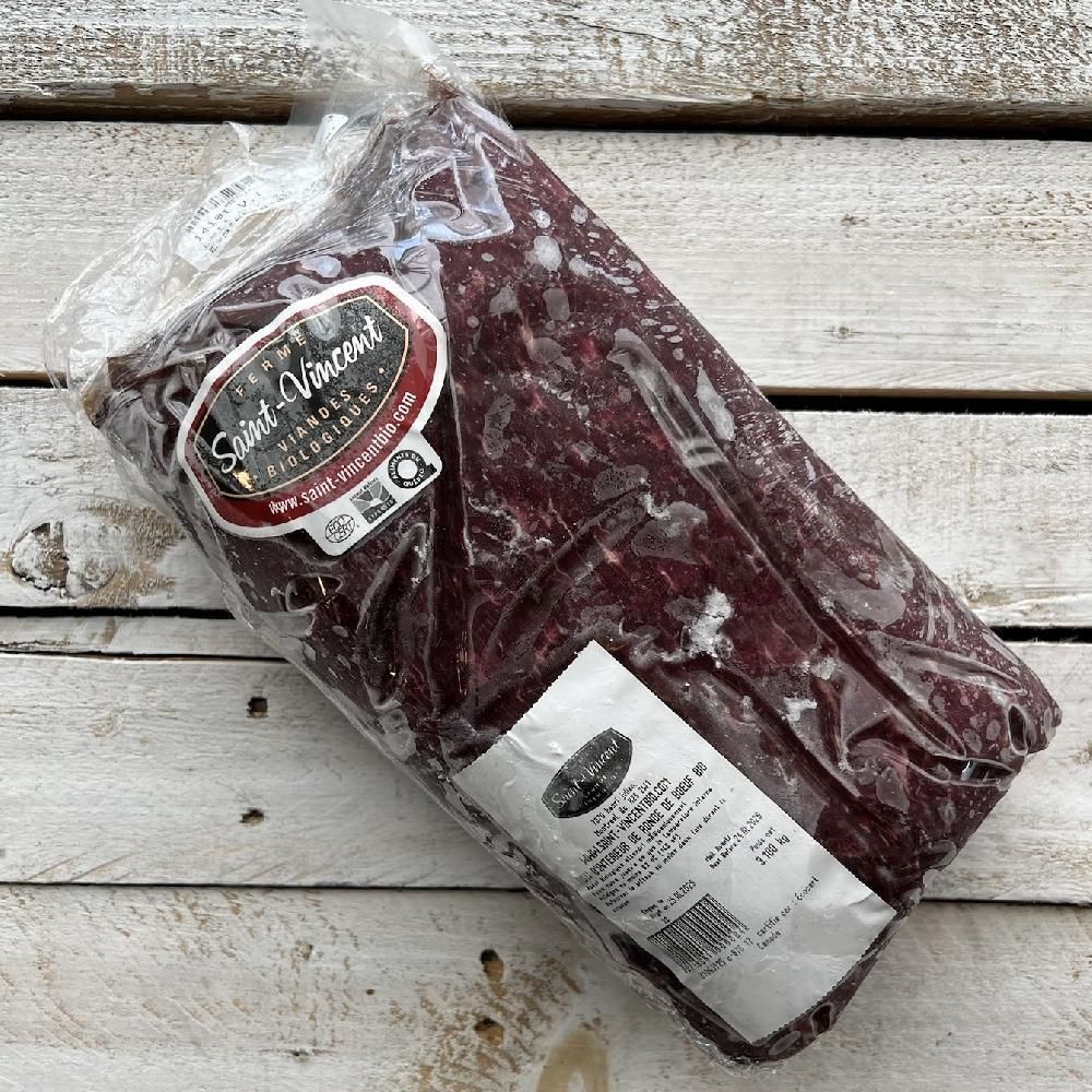 Saint Vincent Organic Grass Fed Round Inside Beef, 3 Kg
