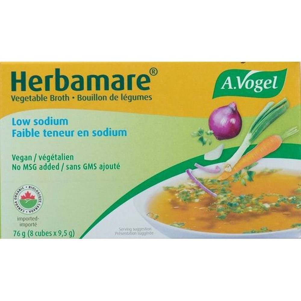 A.vogel Herbamare Low Sodium Vegetable Broth, 76 G -- 12 Per Case