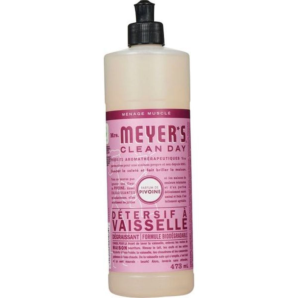 Mrs. Meyer's Clean Day Liquide Vaisselle Pivoine, 473 Ml -- 6 Par Caisse