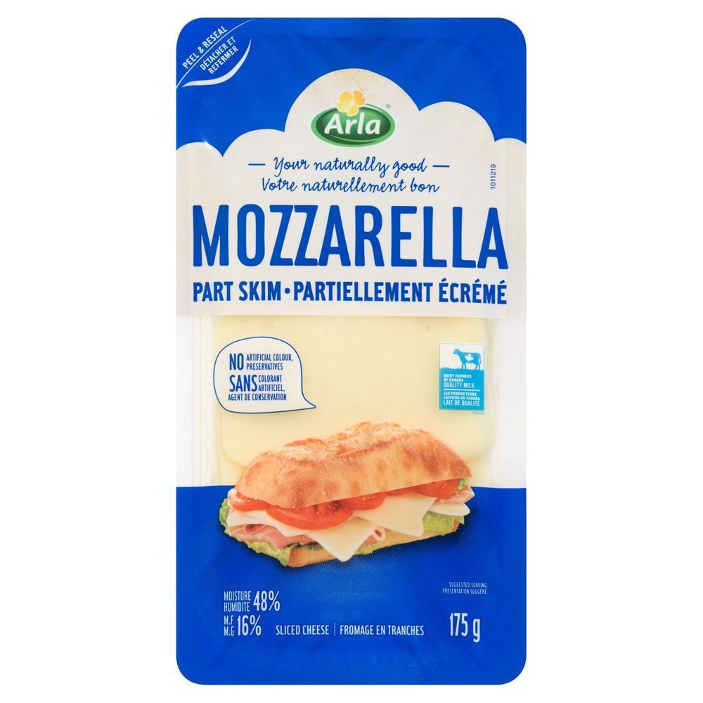 Castello Sliced Mozzarella Cheese, 175 G -- 12 Per Case