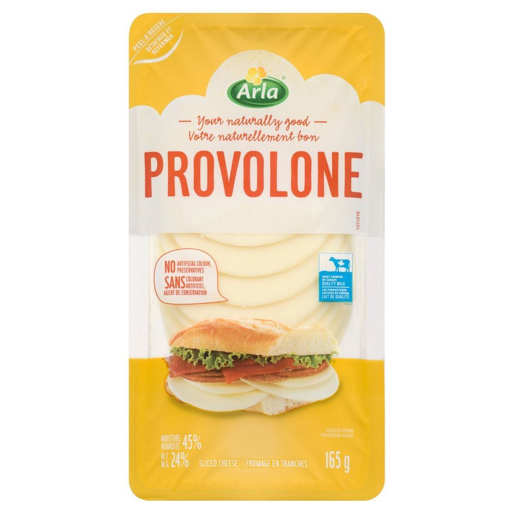 Castello Sliced Provolone Cheese, 165 G -- 12 Per Case