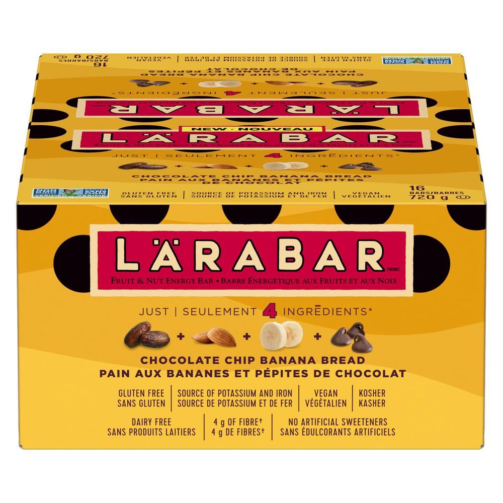 Larabar Chocolate Chip Banana Bread Bar, 45 G -- 16 Per Case