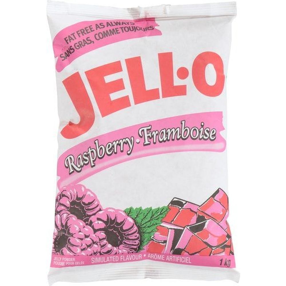 Jell-o Raspberry Jelly Powder, 1 Kg -- 2 Per Case