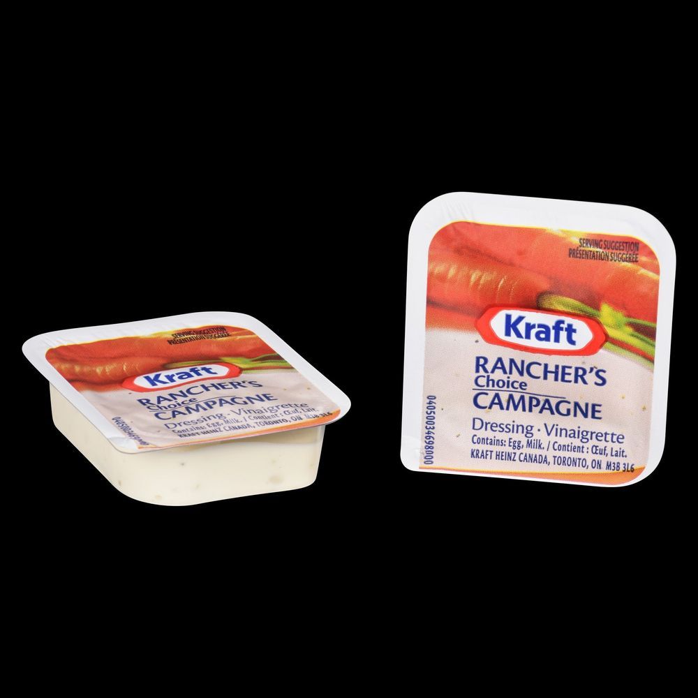 Kraft Sauce Ranch - Format Portionné, 18 Ml -- 200 Par Boîte