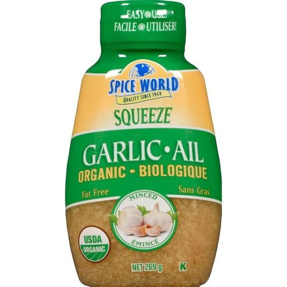 Spice World Ail Haché Biologique, 260 G -- 12 Par Boîte