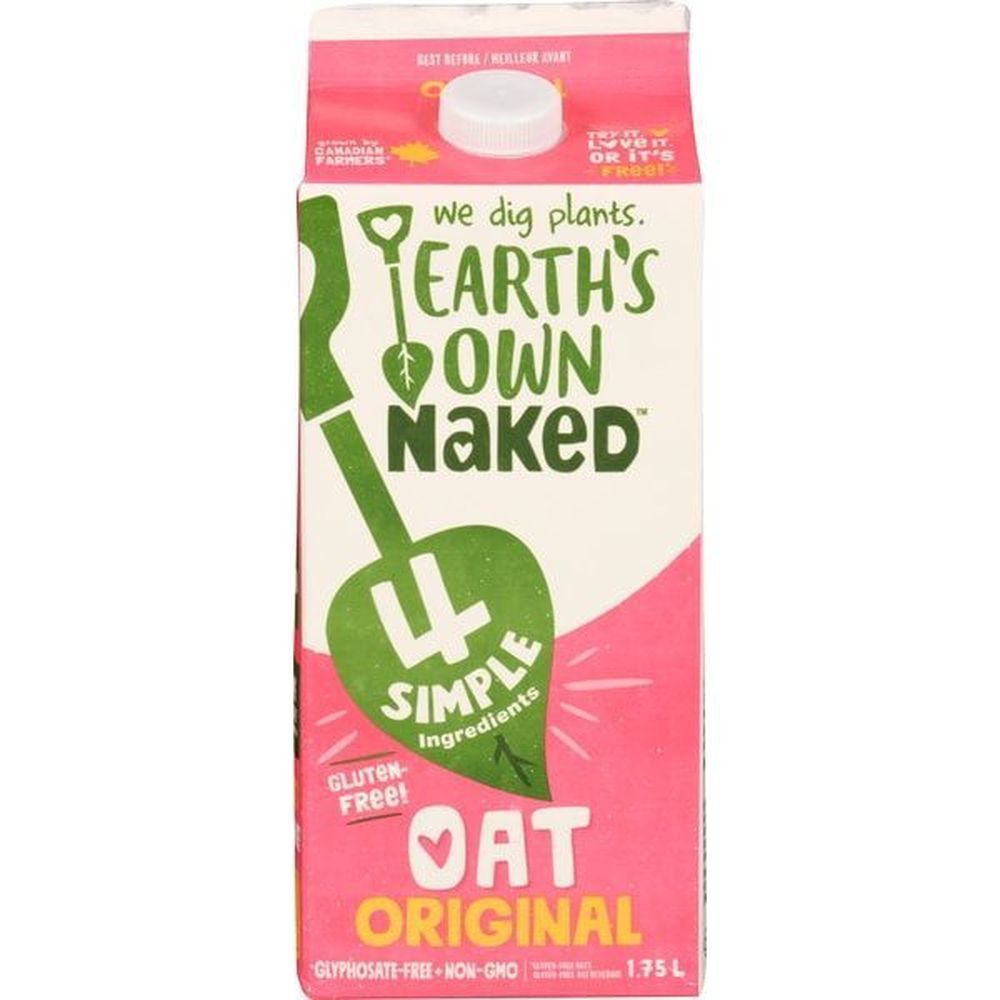 Earth's Own Gluten Free Naked Original Oat, 1.75 L -- 6 Per Case