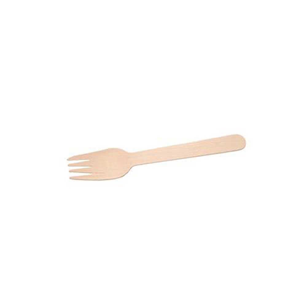 Eco-packaging Individually Wrapped Compostable Wooden Fork, 6 In -- 500 Per Case