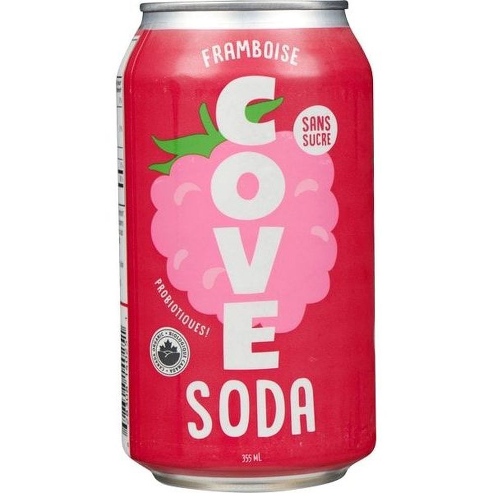 Cove Soda Raspberry Soda, 355 Ml -- 12 Per Case