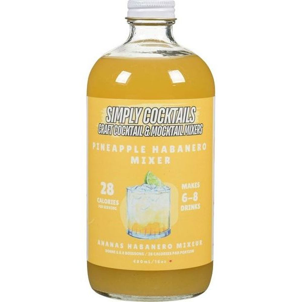 Simply Cocktails Préparation Pour Cocktail Ananas-citron Vert-habanero, 480 Ml -- 6 Par Caisse