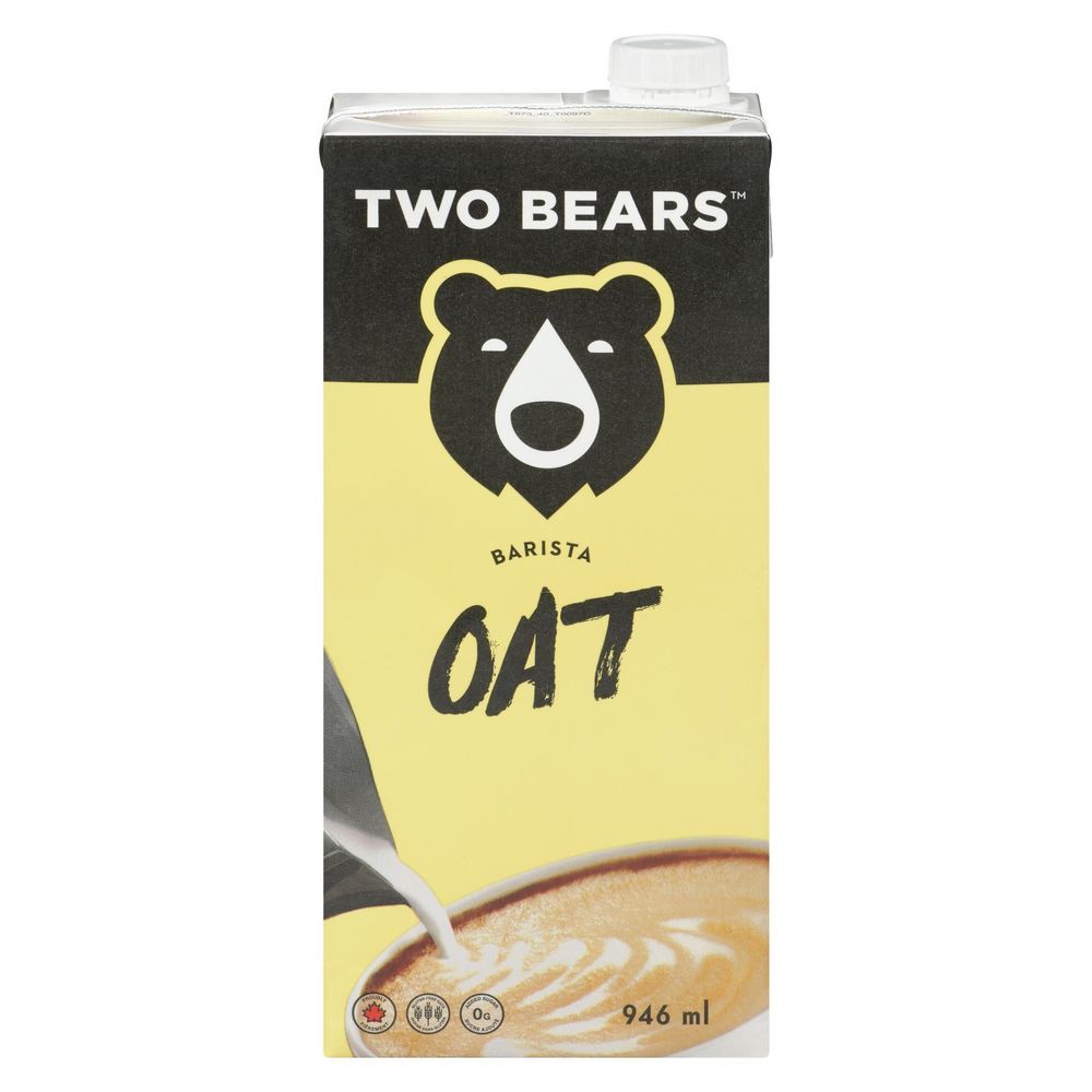 Two Bears Barista Friendly Oat Milk, 946 Ml -- 6 Per Case