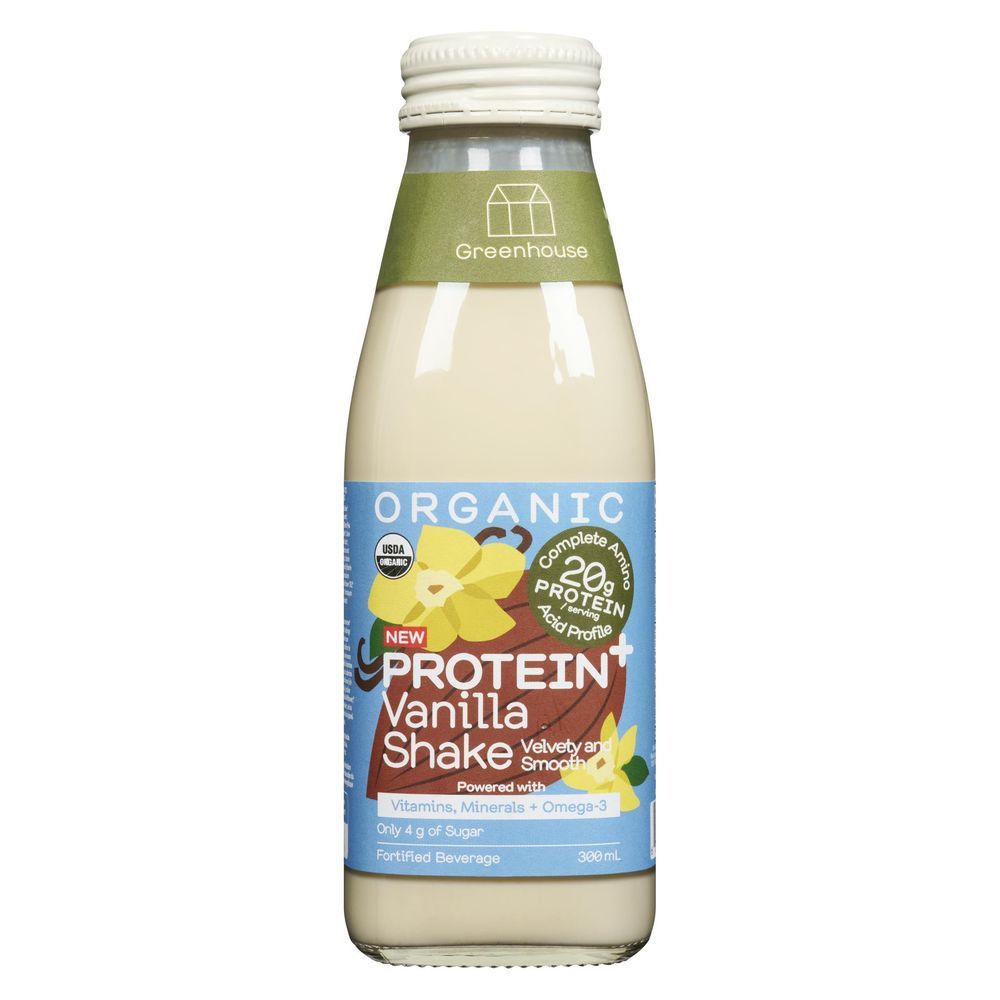 Greenhouse Boisson Protéinée À La Vanille Biologique, 300 Ml -- 6 Par Boîte