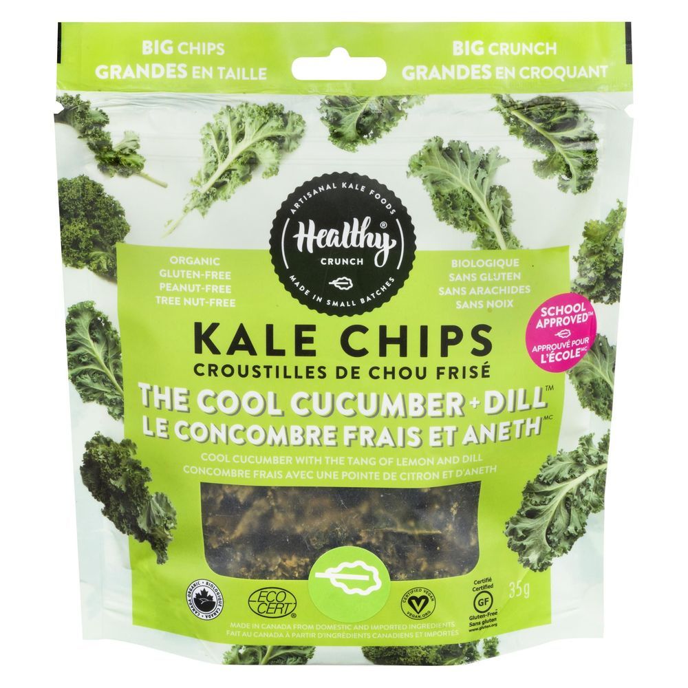Healthy Crunch Chips De Chou Frisé Au Concombre Et À L'aneth, 35 G -- 6 Par Caisse