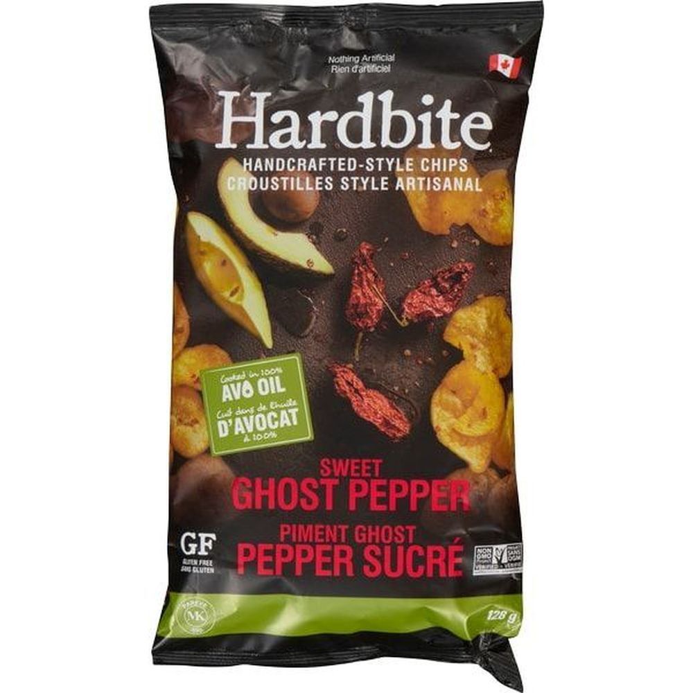 Hardbite Sweet Ghost Pepper Potato Chips, 128 G -- 15 Per Case