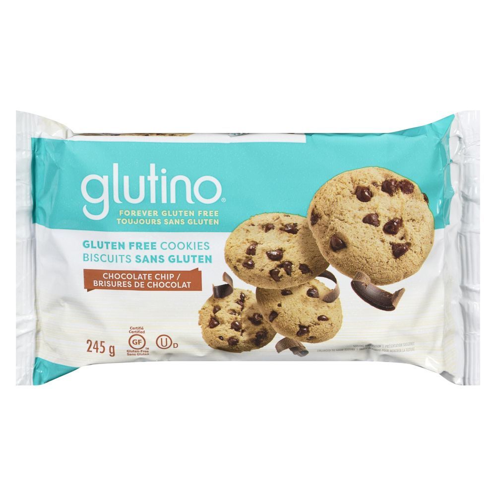 Glutino Biscuits Aux Pépites De Chocolat Sans Gluten, 245 G -- 12 Par Boîte