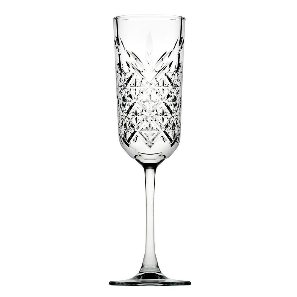 Pasabahce Timeless Champagne Flute Glass, 5.9 Oz Capacity -- 12 Per Case