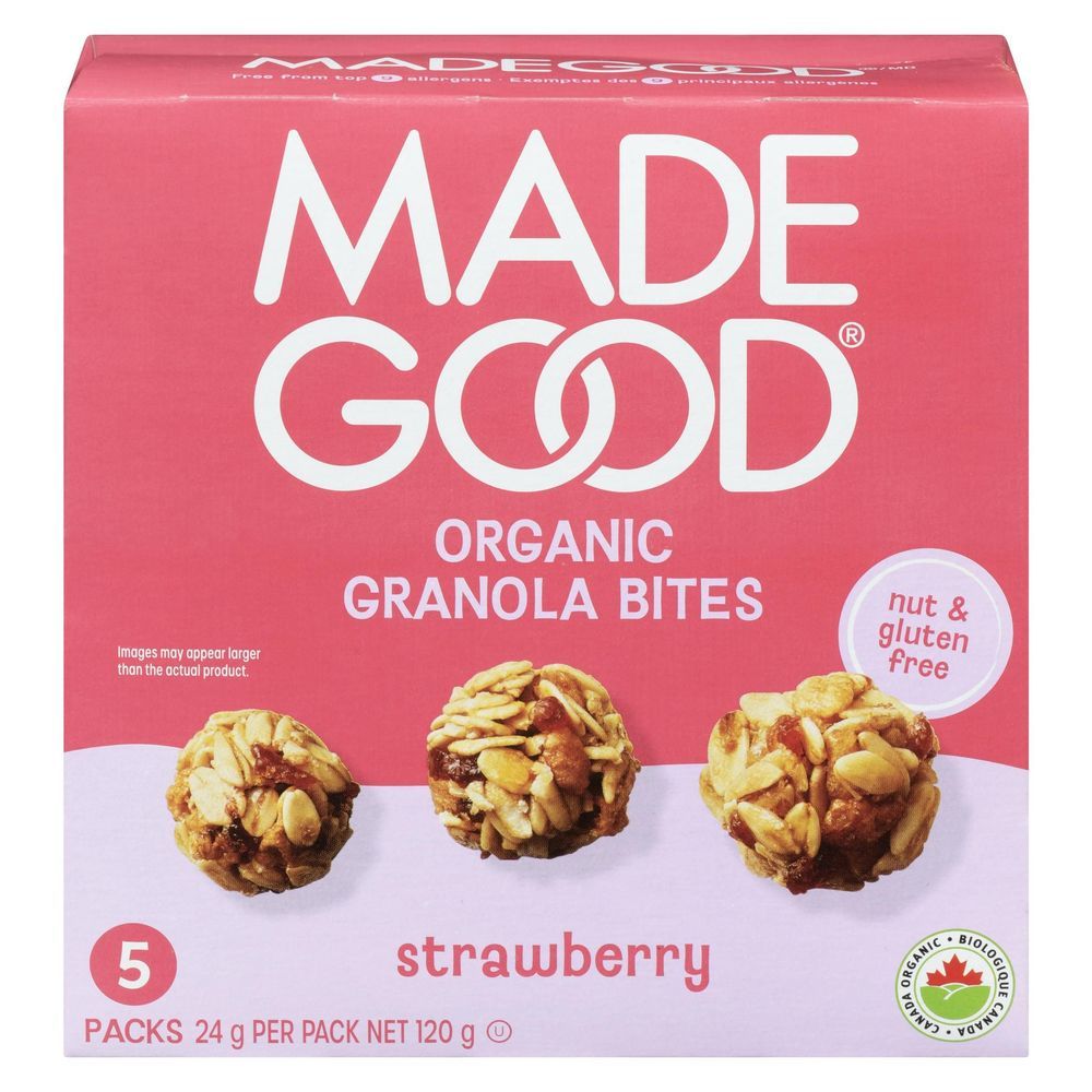 Madegood Organic Strawberry Granola Minis, 120 G -- 6 Per Case