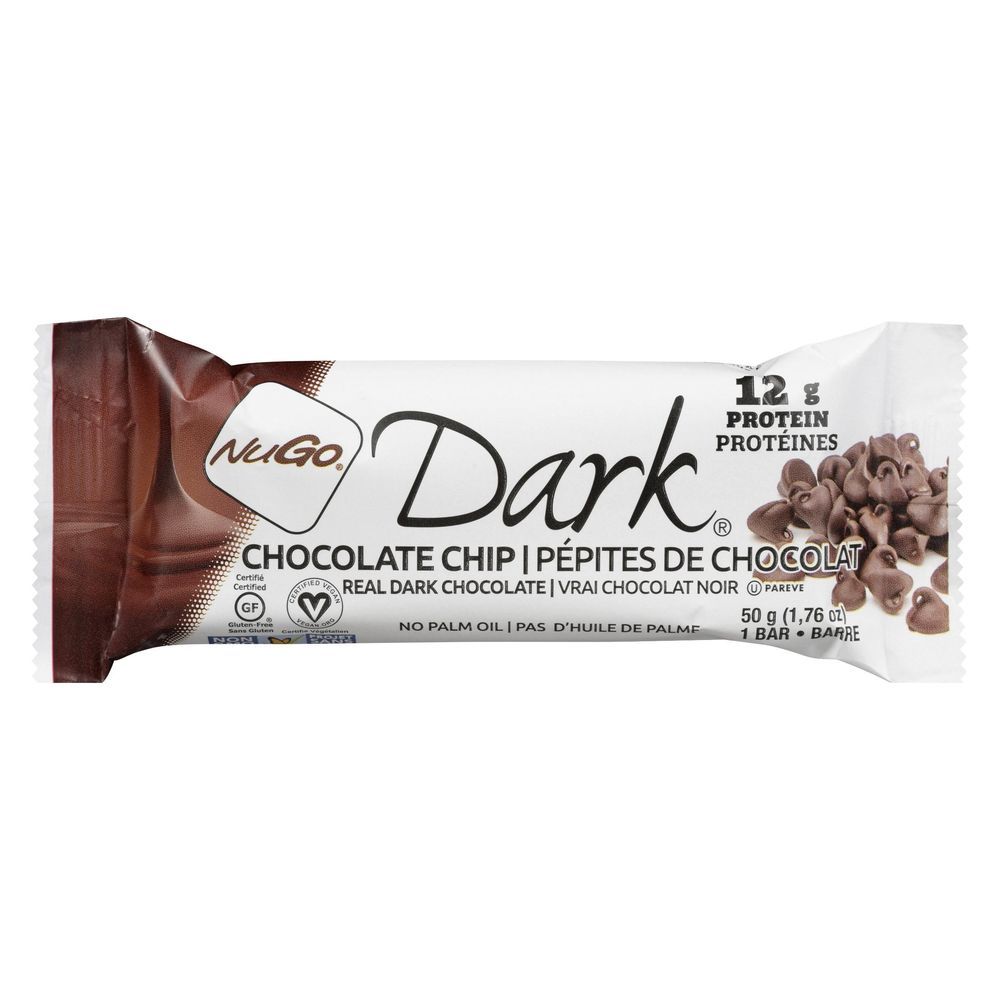Nugo Dark Barre Protéinée Aux Pépites De Chocolat, 50 G -- 12 Par Boîte