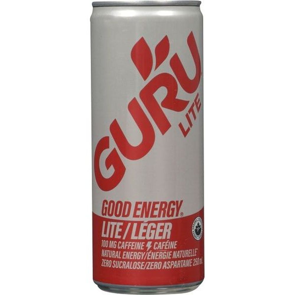 Guru Boisson Énergisante Légère, 250 Ml -- 24 Par Boîte