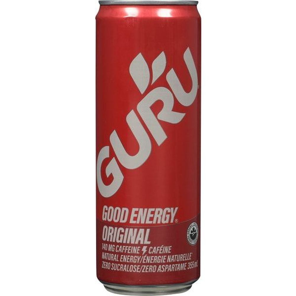 Guru Boisson Énergisante Biologique, 355 Ml -- 24 Par Boîte