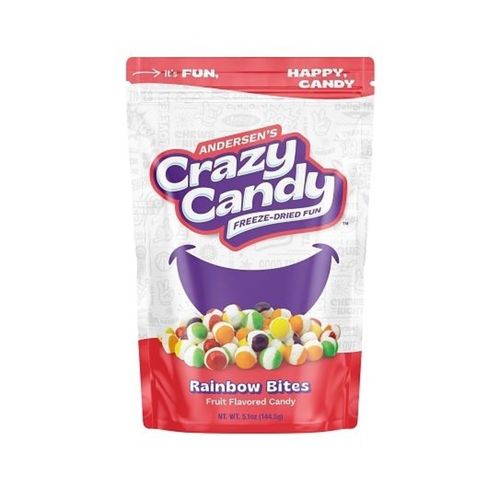 Crazy Candy Freeze Dried Fun Rainbow Bites Candy, 144.58 G -- 12 Per Case