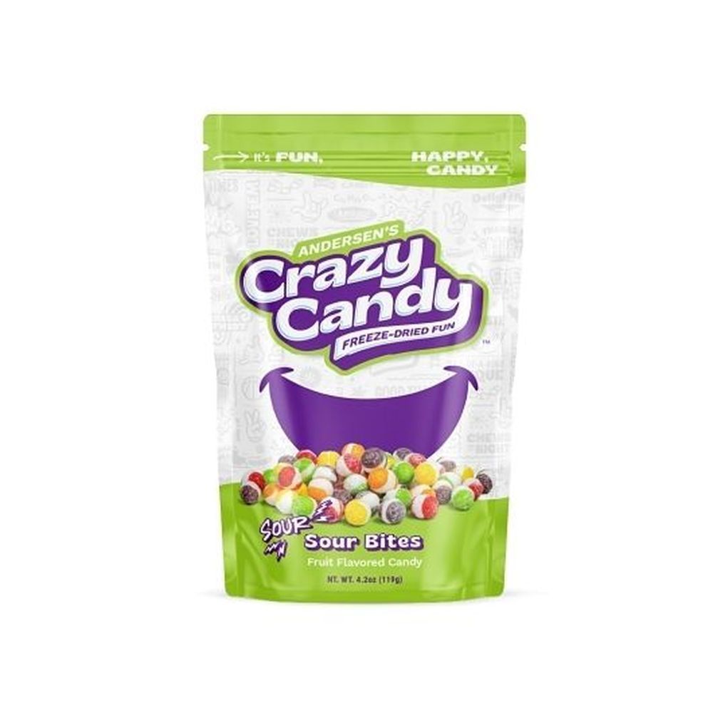Crazy Candy Freeze-dried Fun Sour Bites Candy, 119.07 G -- 12 Per Case