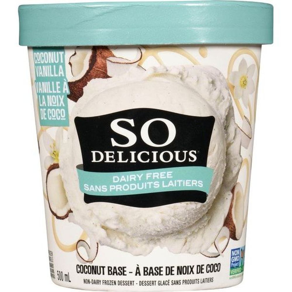 So Delicious Dessert Glacé Au Lait De Coco Et À La Vanille, 500 Ml -- 8 Par Boîte
