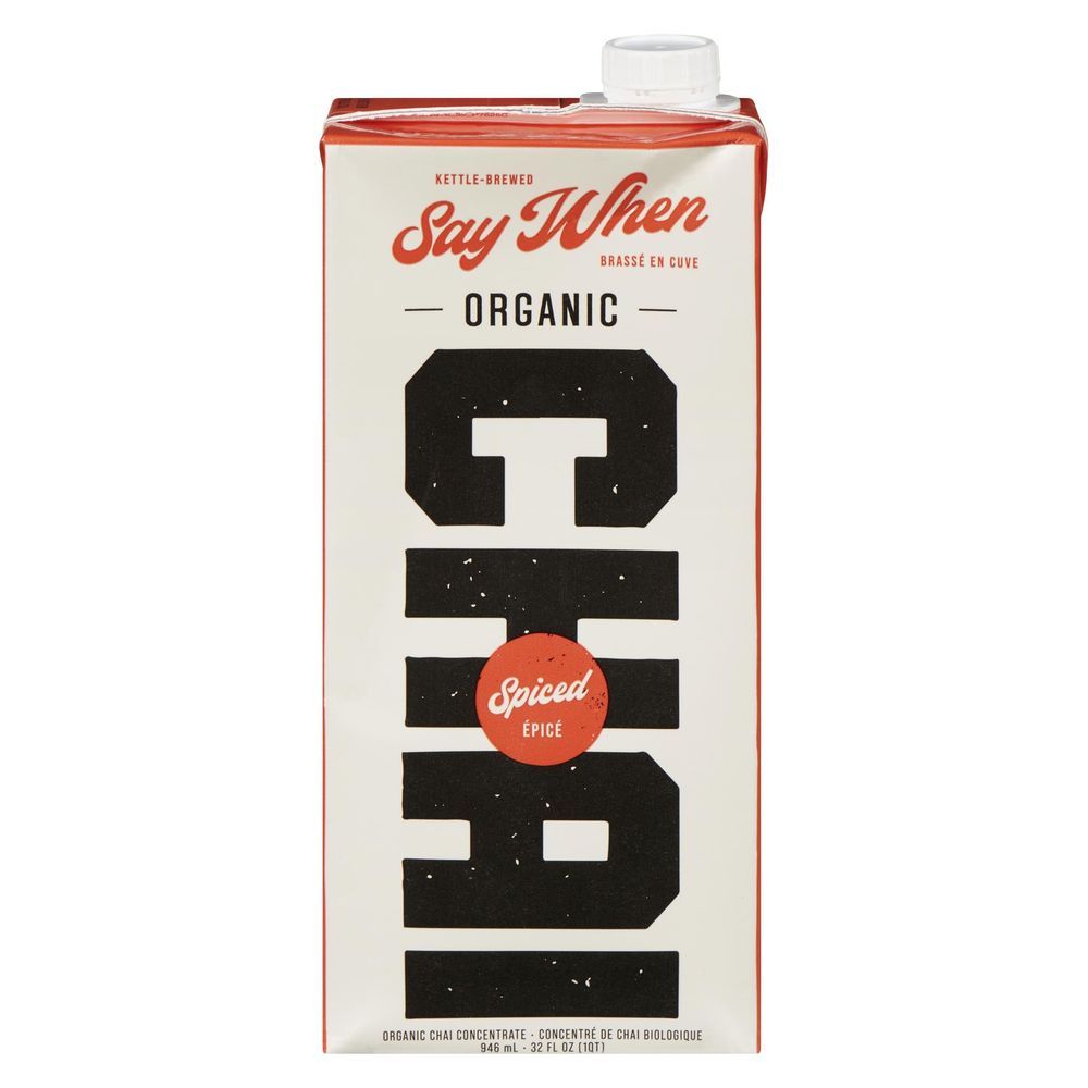 Say When Organic Spiced Chai Tea, 945 Ml -- 12 Per Case