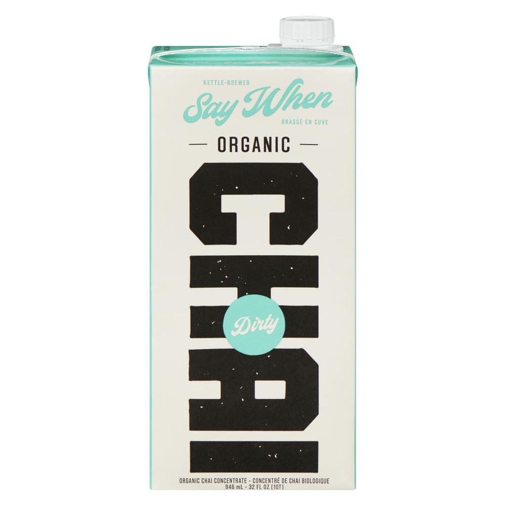 Say When Organic Dirty Chai Tea, 946 Ml -- 12 Per Case