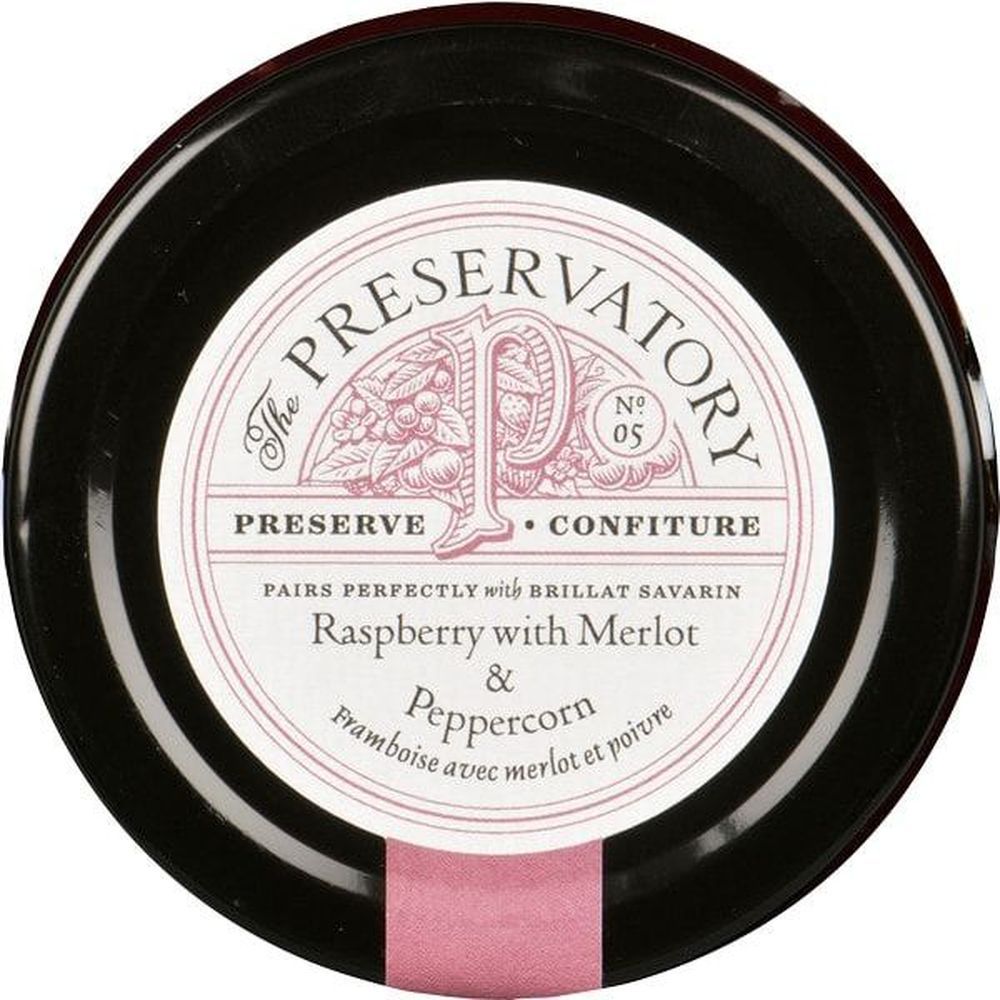 The Preservatory Raspberry With Merlot And Peppercorn Preserve, 110 G -- 12 Per Case