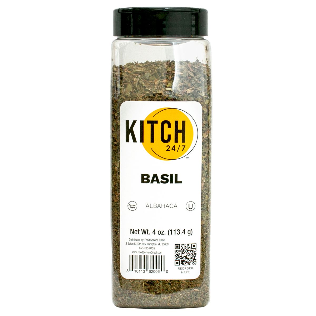 Kitch 24/7 Whole Basil Leaves, 4 Oz