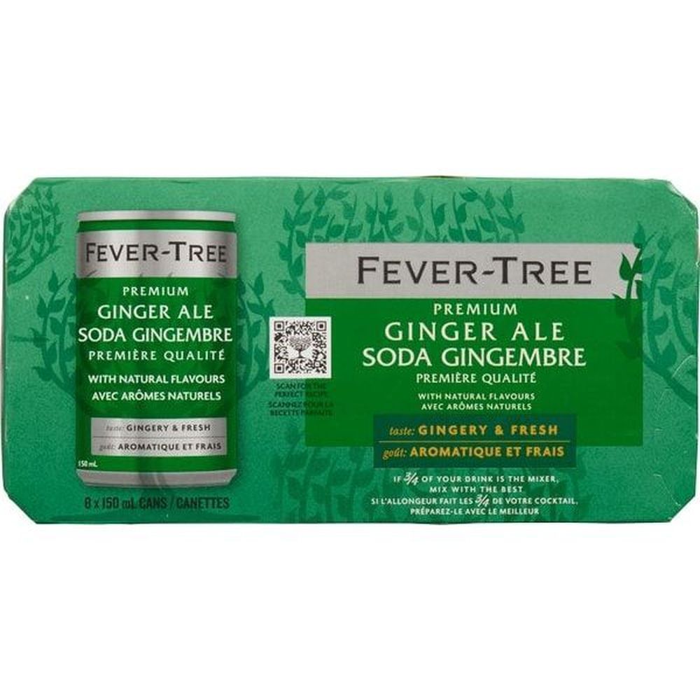 Fever-tree 150 Ml Ginger Ale, 8 Count -- 3 Per Case