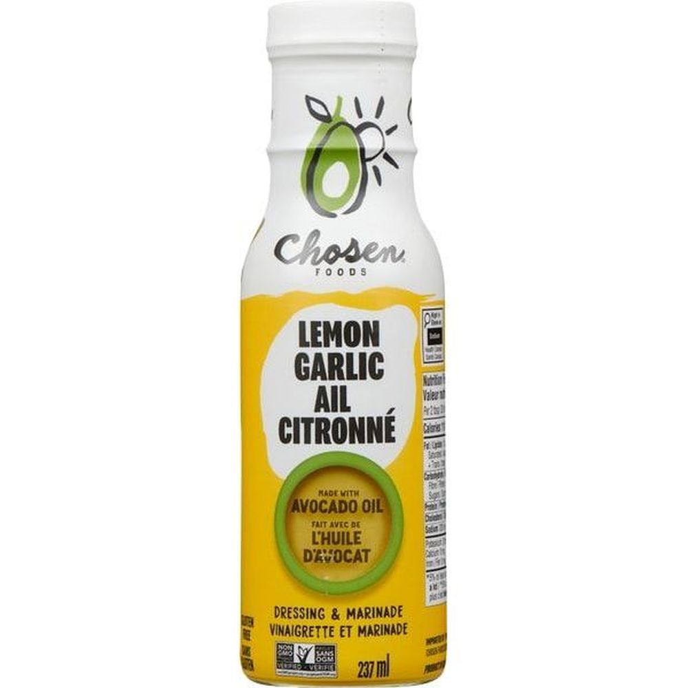 Chosen Foods Vinaigrette À L'huile D'avocat, Au Citron Et À L'ail, 237 Ml -- 6 Par Boîte