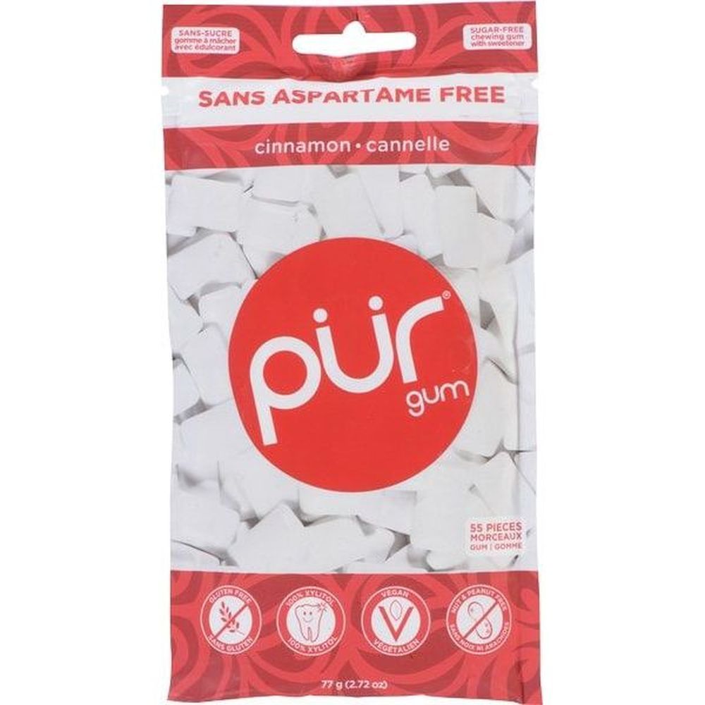 Pur Cinnamon Chewing Gum, 77 G -- 12 Per Case