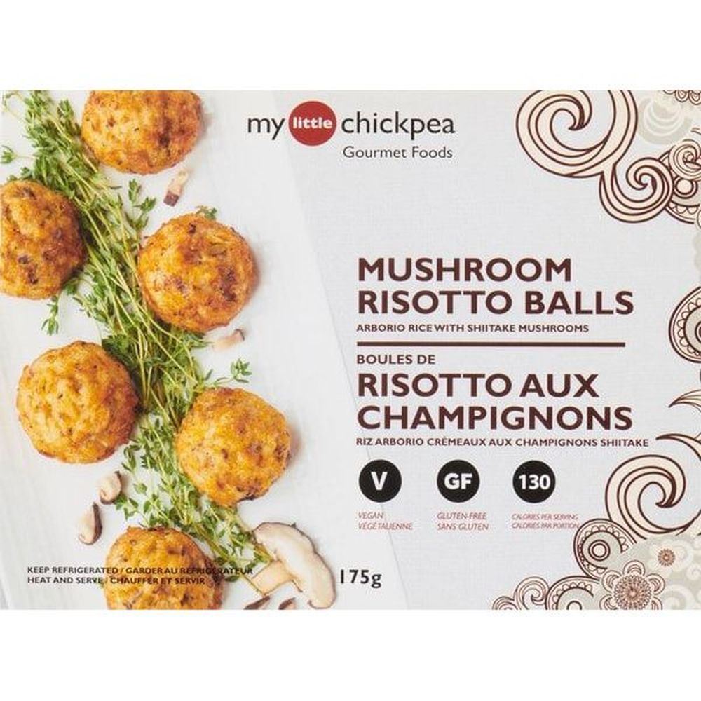 My Little Chickpea Boulettes De Risotto Aux Champignons, 175 G -- 12 Par Boîte