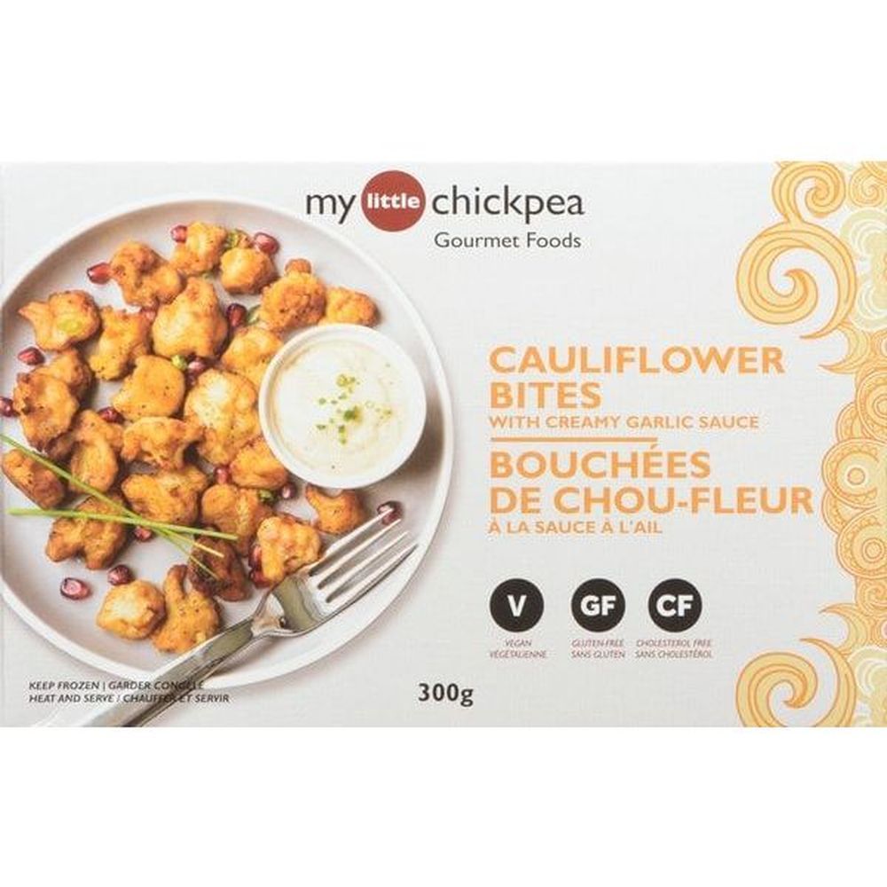 My Little Chickpea Cauliflower Bites With Creamy Garlic Sauce, 300 G -- 16 Per Case