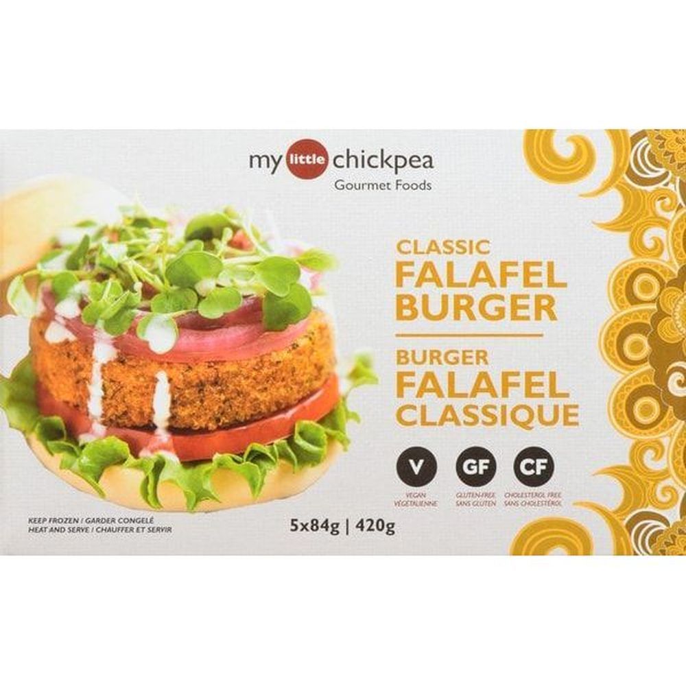 My Little Chickpea Classic Falafel Burgers, 420 G -- 16 Per Case
