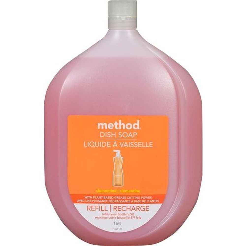 Method Clementine Dish Soap Refill, 1.6 L -- 4 Per Case