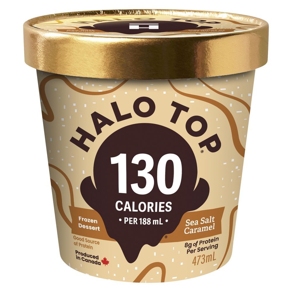 Halo Top Sea Salt Caramel Ice Cream, 473 Ml -- 8 Per Case