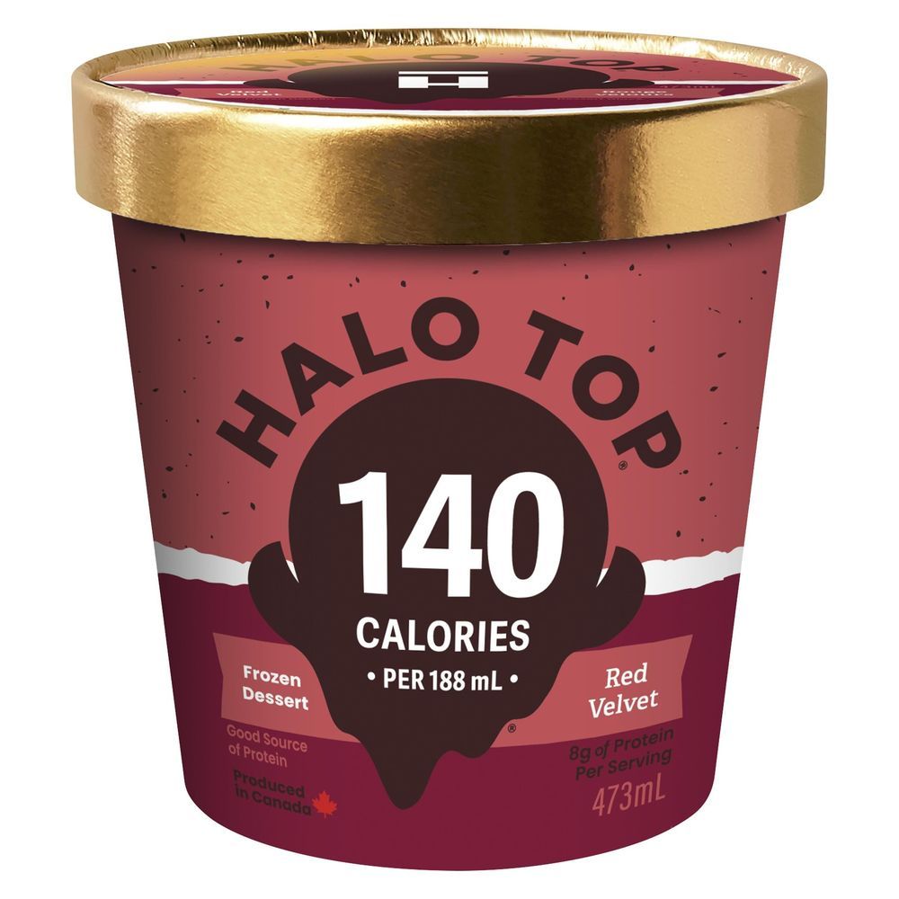 Halo Top Red Velvet Ice Cream, 473 Ml -- 8 Per Case